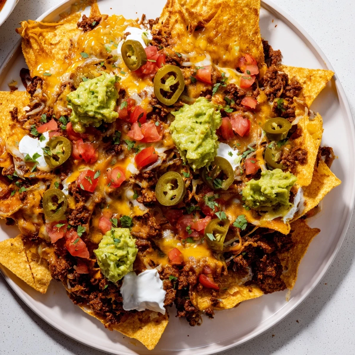 Beef Nachos Jalapenos Cheese