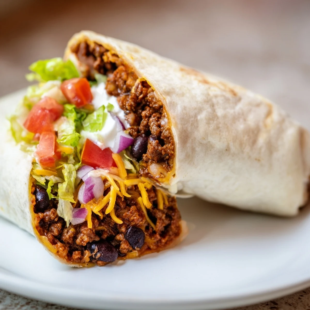 Beef and Bean Burritos with Salsa wrapped in foil, ready for a family-friendly Tex-Mex dinner.