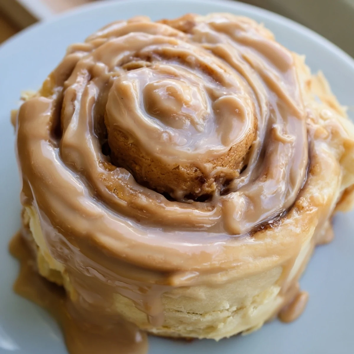 Warm Soft and Gooey Biscoff Cinnamon Rolls with swirls of brown sugar and Biscoff spread, fresh from the oven.
