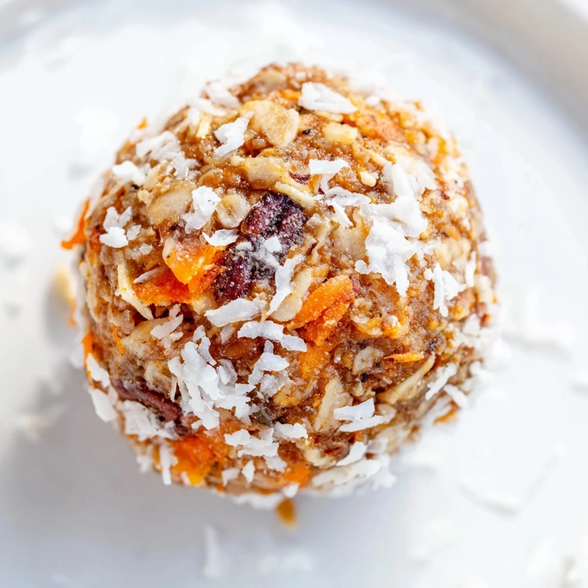 Healthy No Bake Carrot Cake Bites served as a sweet snack on a napkin.