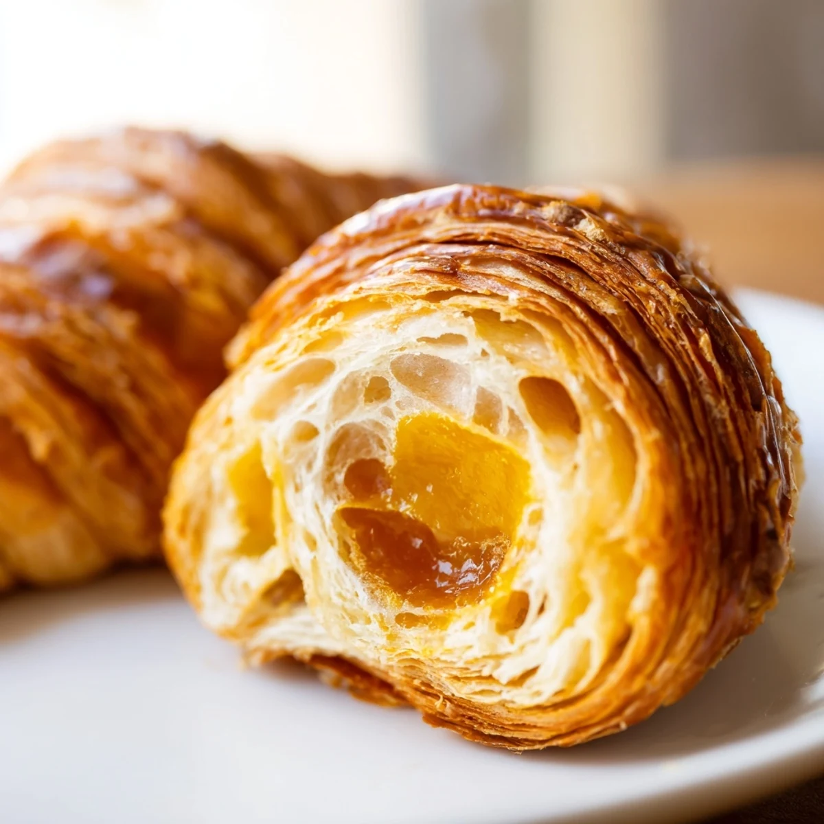 Gluten-Free Croissants rise high with a tender interior, ready to serve with jam or coffee.