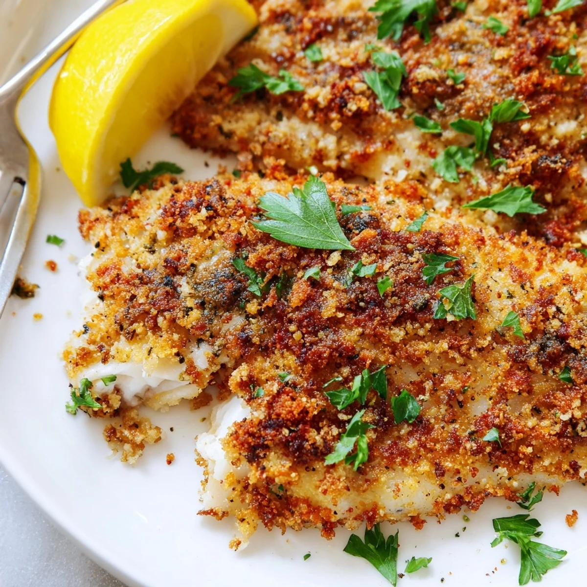 Flaky white fish fillets breaded and air fried until perfectly crunchy and golden brown