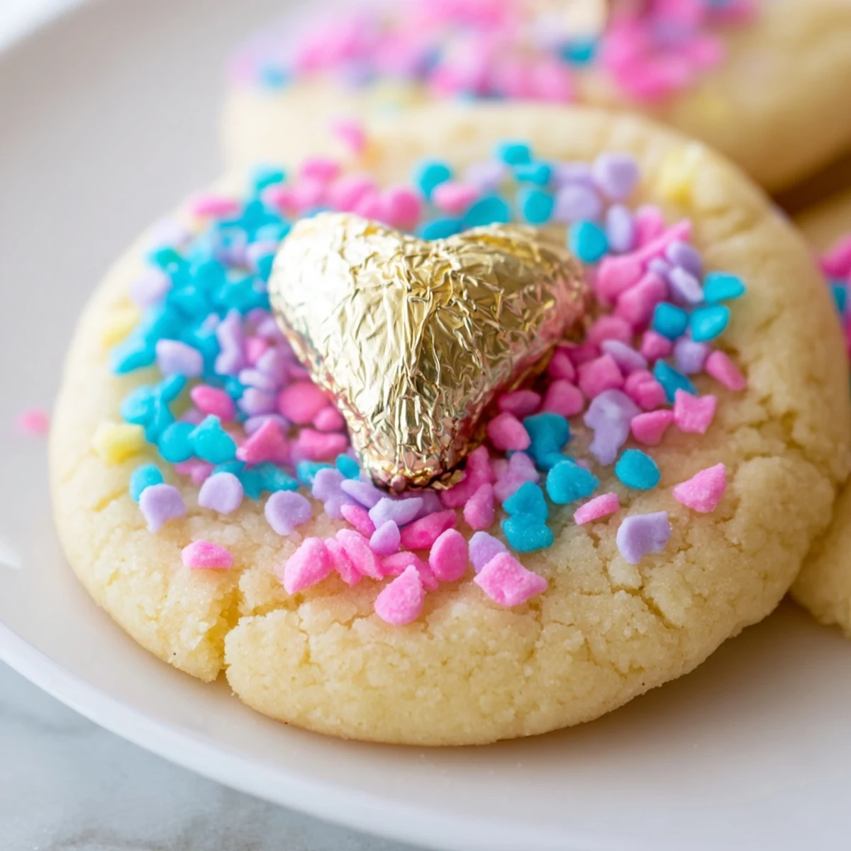 Easter Blossom Cookies with Chocolate Kisses