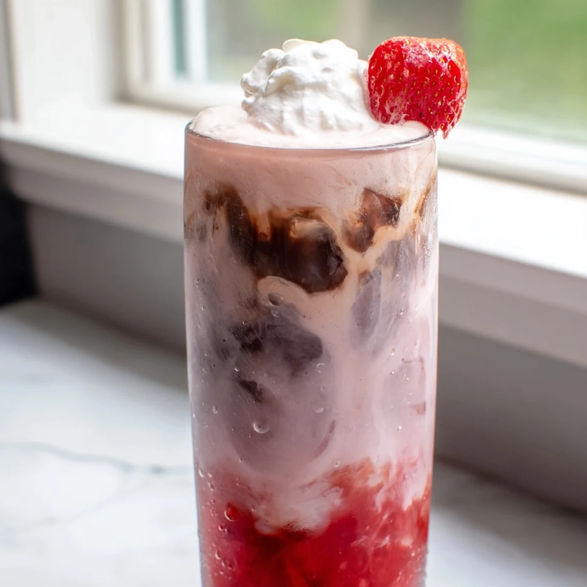 Strawberry Cream Cold Latte