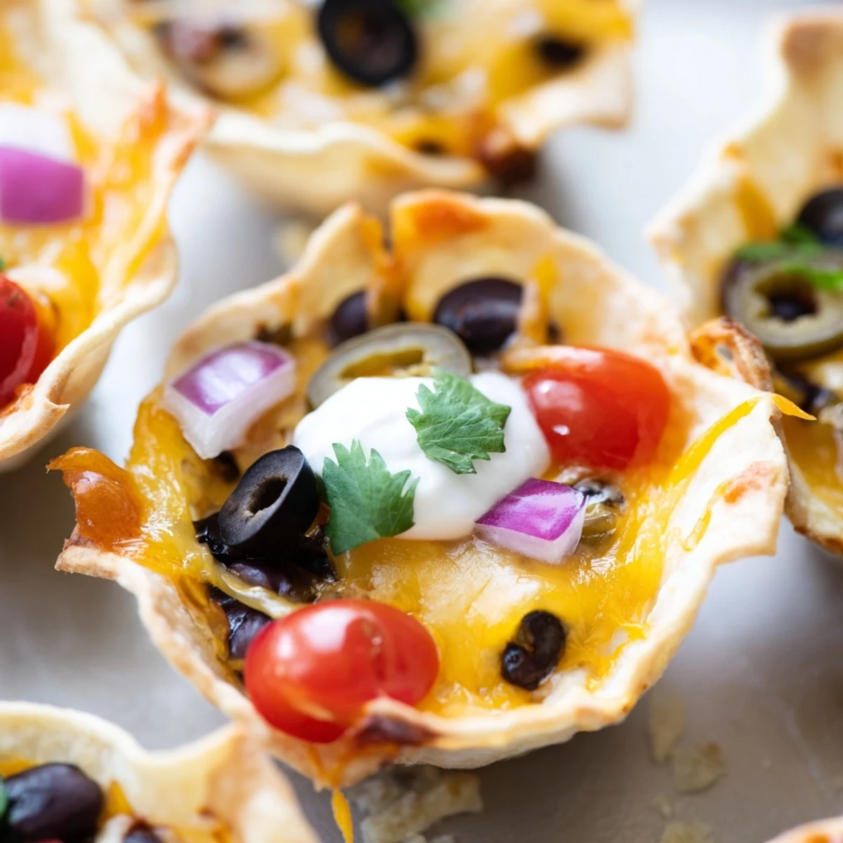 Cheesy Nacho Cups Game Day