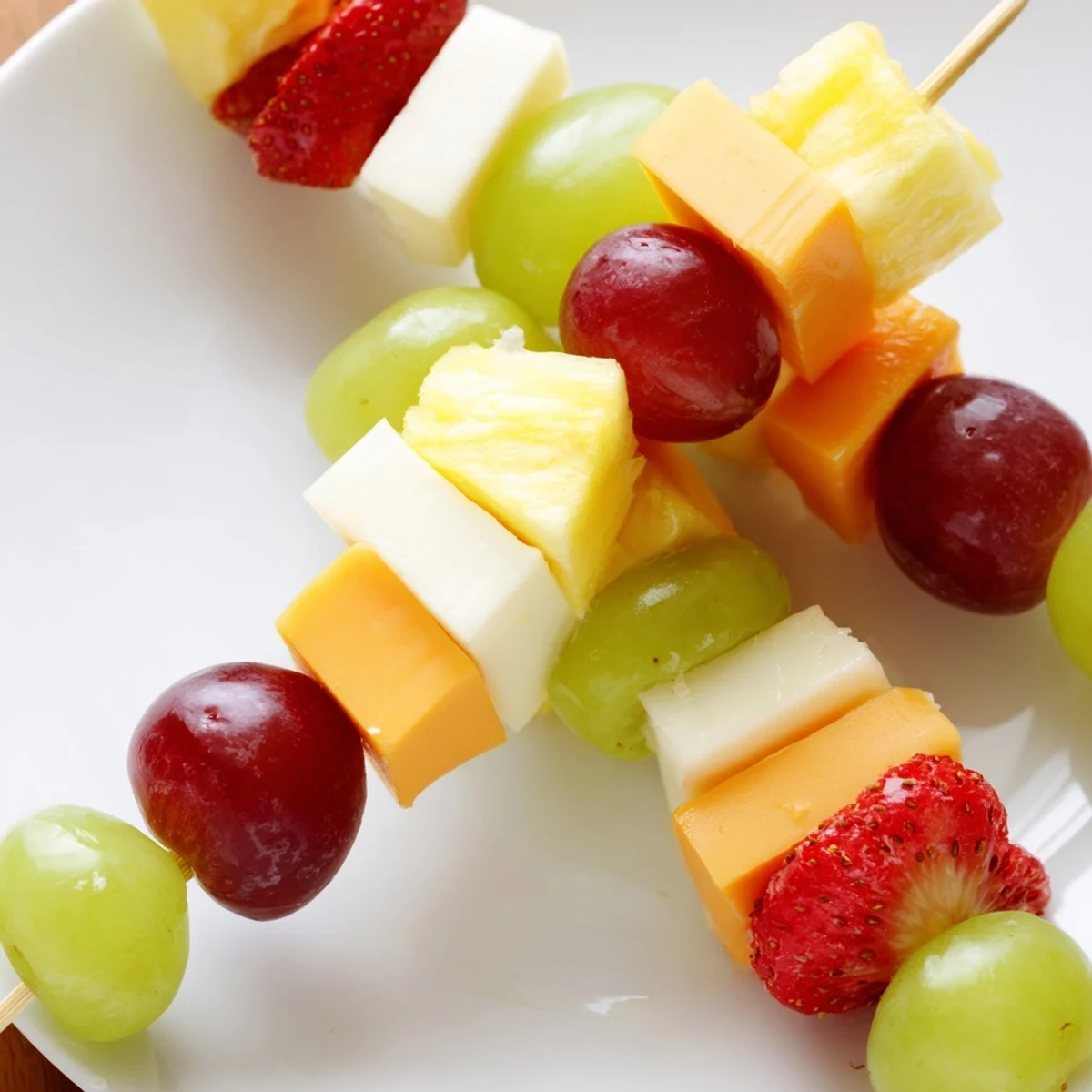 Delicious Fruit And Cheese Kabobs