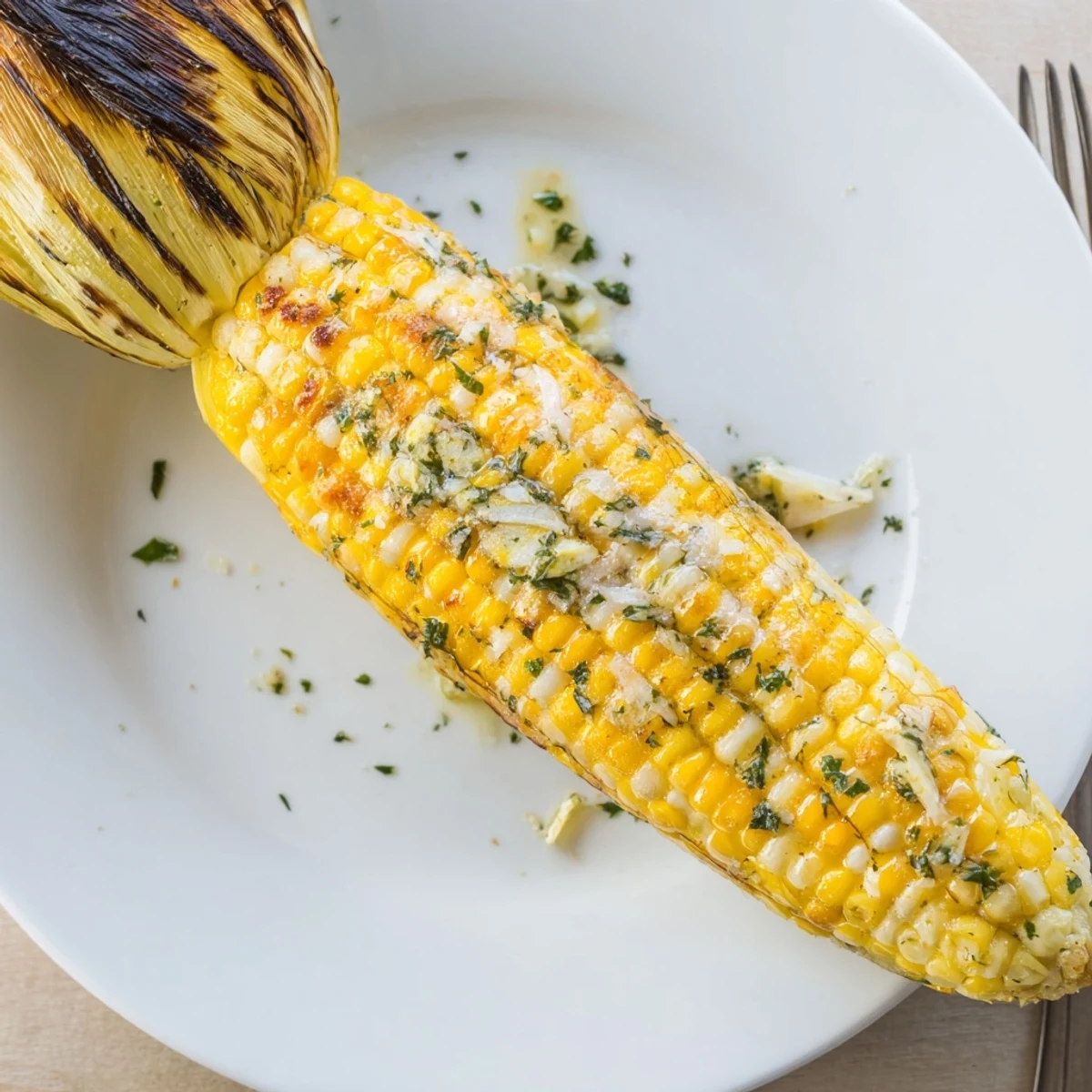 Butter-brushed Garlic Parmesan Corn On The Cob, garlicky aroma, juicy sweet kernels