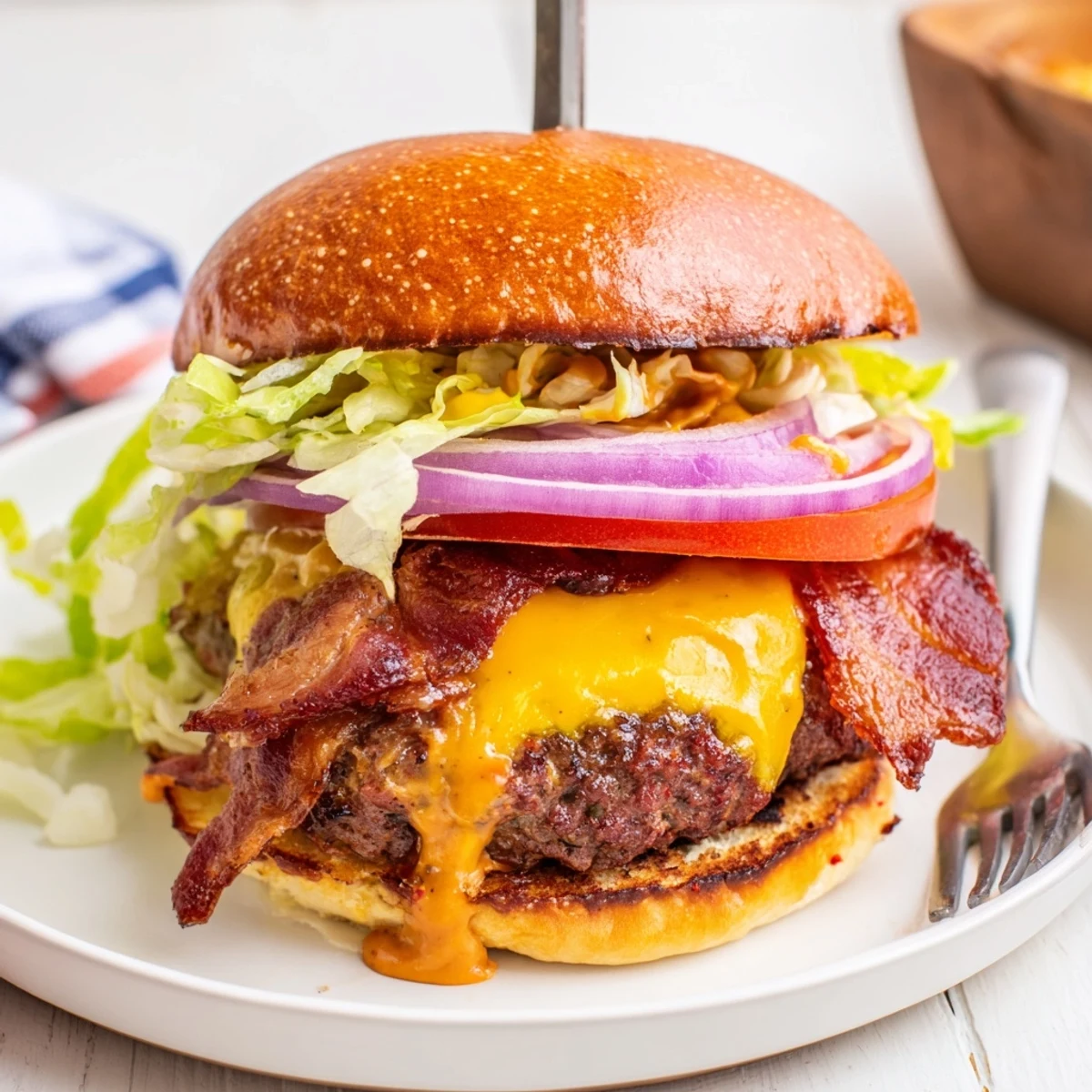 Juicy Irresistible Crack Burgers seasoned with smoked paprika, served with fries