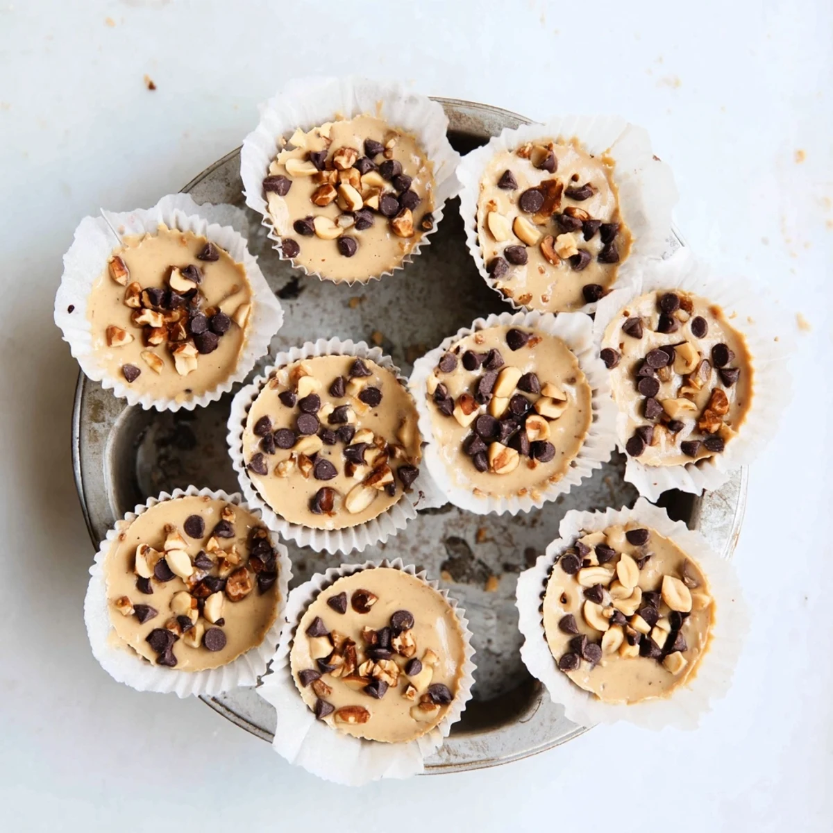 Protein-rich frozen peanut butter Greek yogurt bites served on a white plate for easy snacking