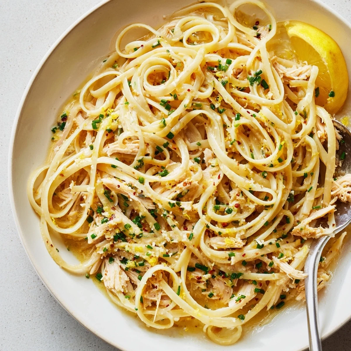 Glistening Cowboy Butter Pasta Recipe with creamy garlic sauce, lemon zest, herbs  