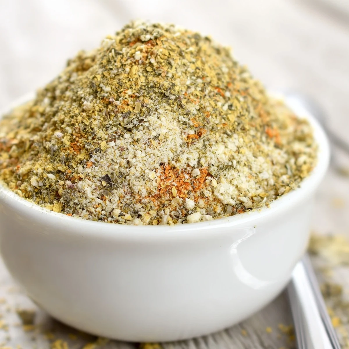 Jar of Vegan Chicken Seasoning For Rubs Marinades And Broth, golden, aromatic