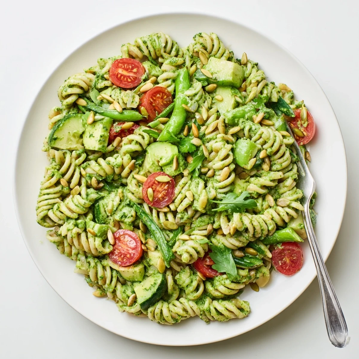 Bring to picnic: Green Goddess Pasta Salad tossed with toasted seeds, lemony