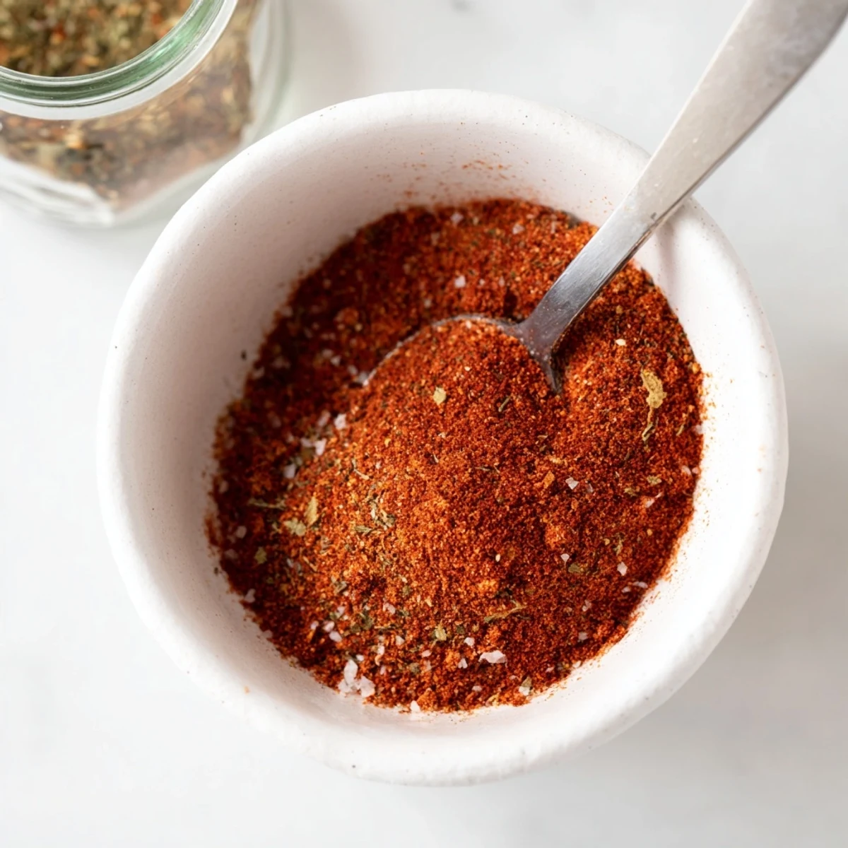 Sprinkled French Fry Seasoning Blend clinging to hot fries ready to serve