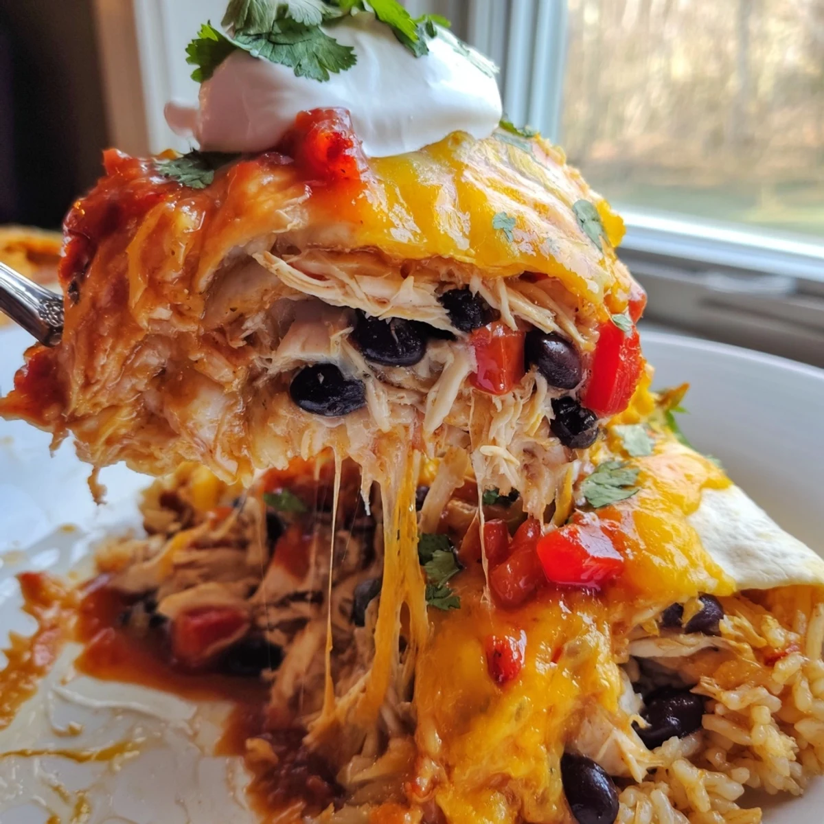 Chicken Burrito Casserole