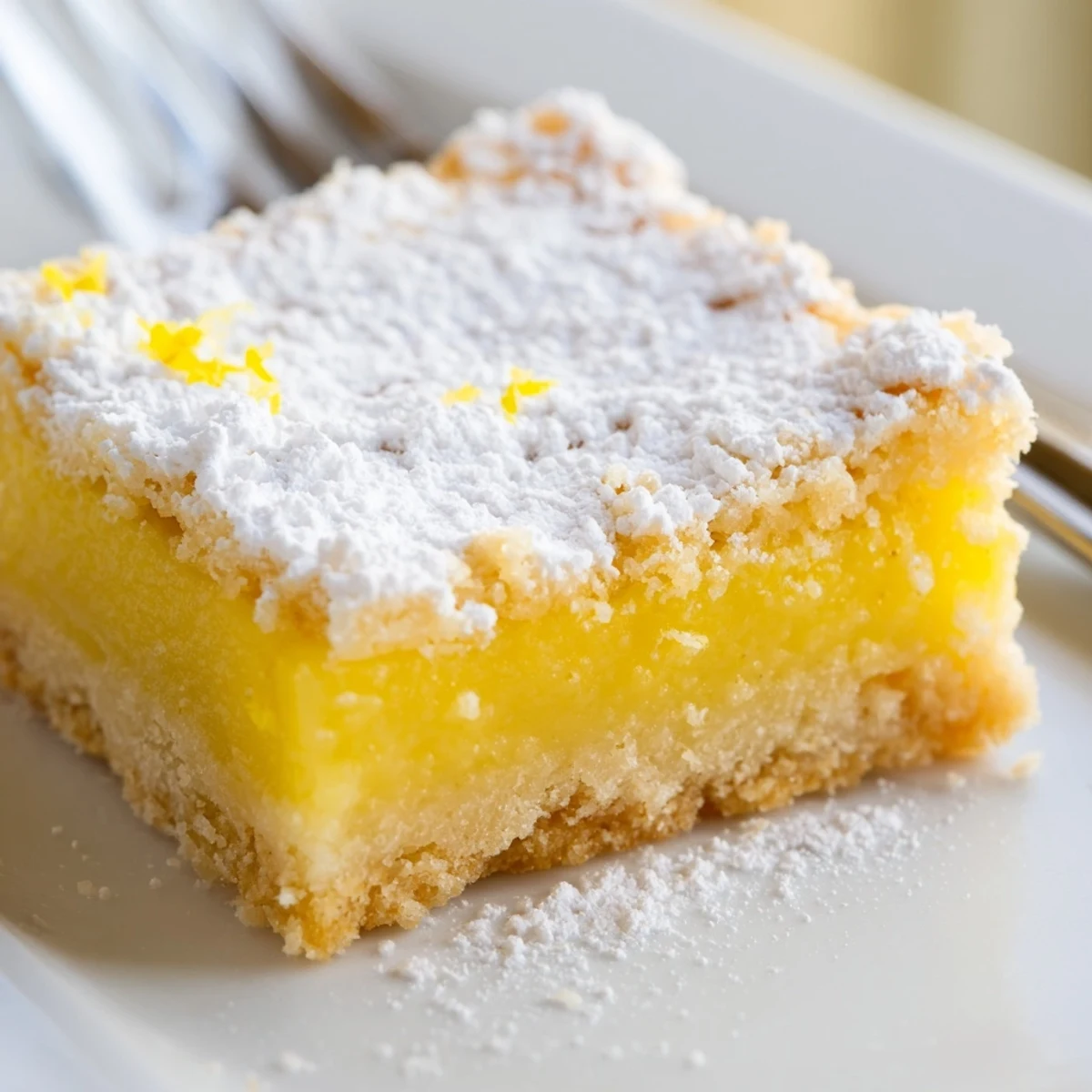 Simple lemon bars sliced into squares with a bright buttery crust