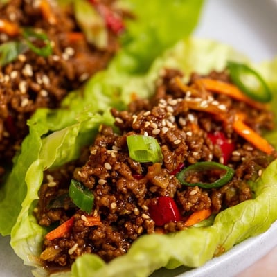 Beef Lettuce Wraps Hoisin Sauce
