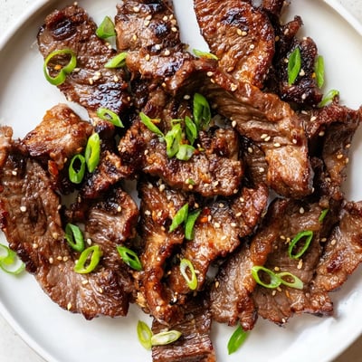 Tender beef short ribs glazed in sweet Korean marinade on a hot grill