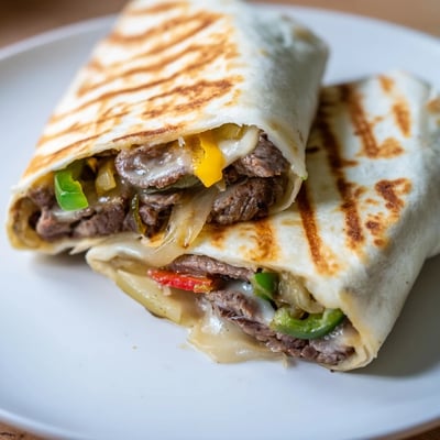 Crispy Philly Cheesesteak Grilled Wraps