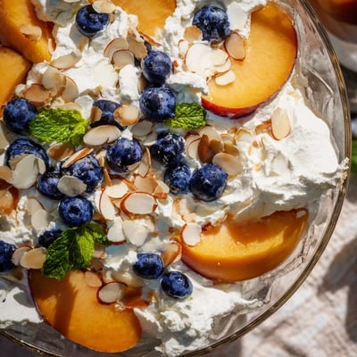 Peaches and Cream Summer Salad