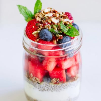 Watermelon Chia Parfait Summer Delight