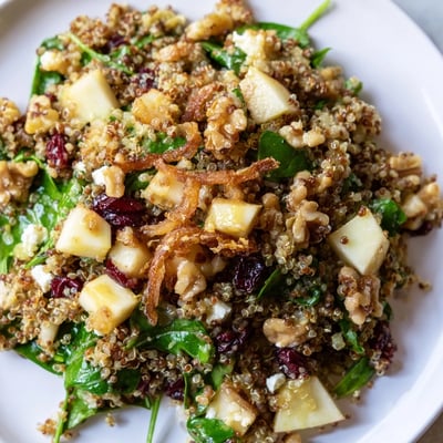 Honey Mustard Quinoa Apple Salad